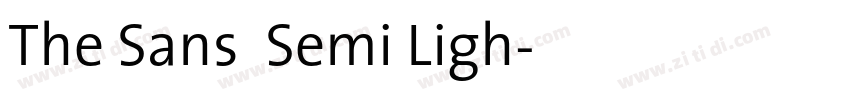 The Sans  Semi Ligh字体转换